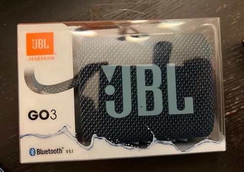 JBL - GO3 Portable Waterproof Wireless Speaker - Blue *GO3BLU
