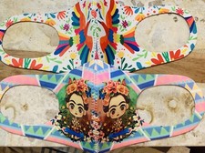 2 Face Masks 1 Frida 1 Colorful Bird Cubrebocas Hecho En Mexico