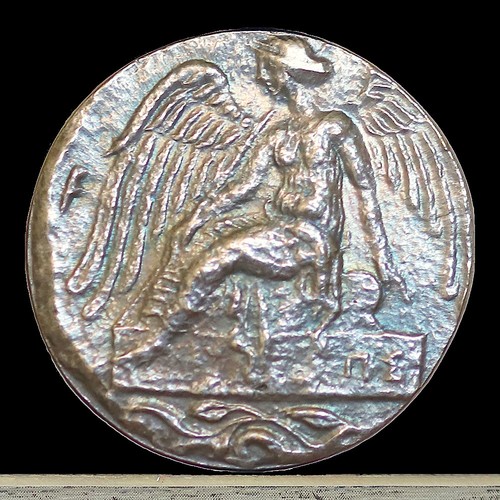 409-406 BC Ancient Greek Coin Siege of Akragas Dekadrachm 23mm