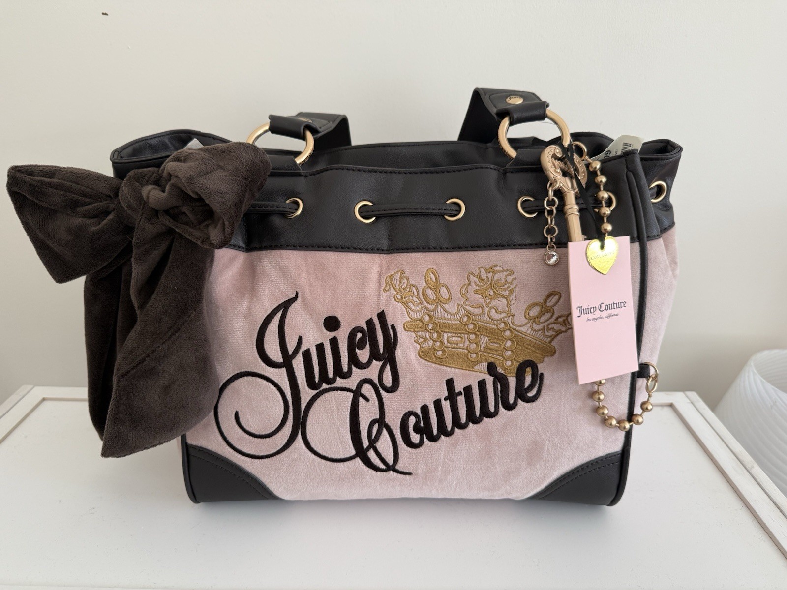 Juicy Couture Pink The Key To Juicy Daydreamer Shoulder Bag