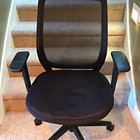 Black Mesh Back Swivel Office/Desk Task Chair with Armrests & Casters — photo 1