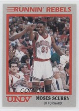 1989-90 Hall of Fame Cards UNLV Runnin' Rebels Moses Scurry #7 0h1