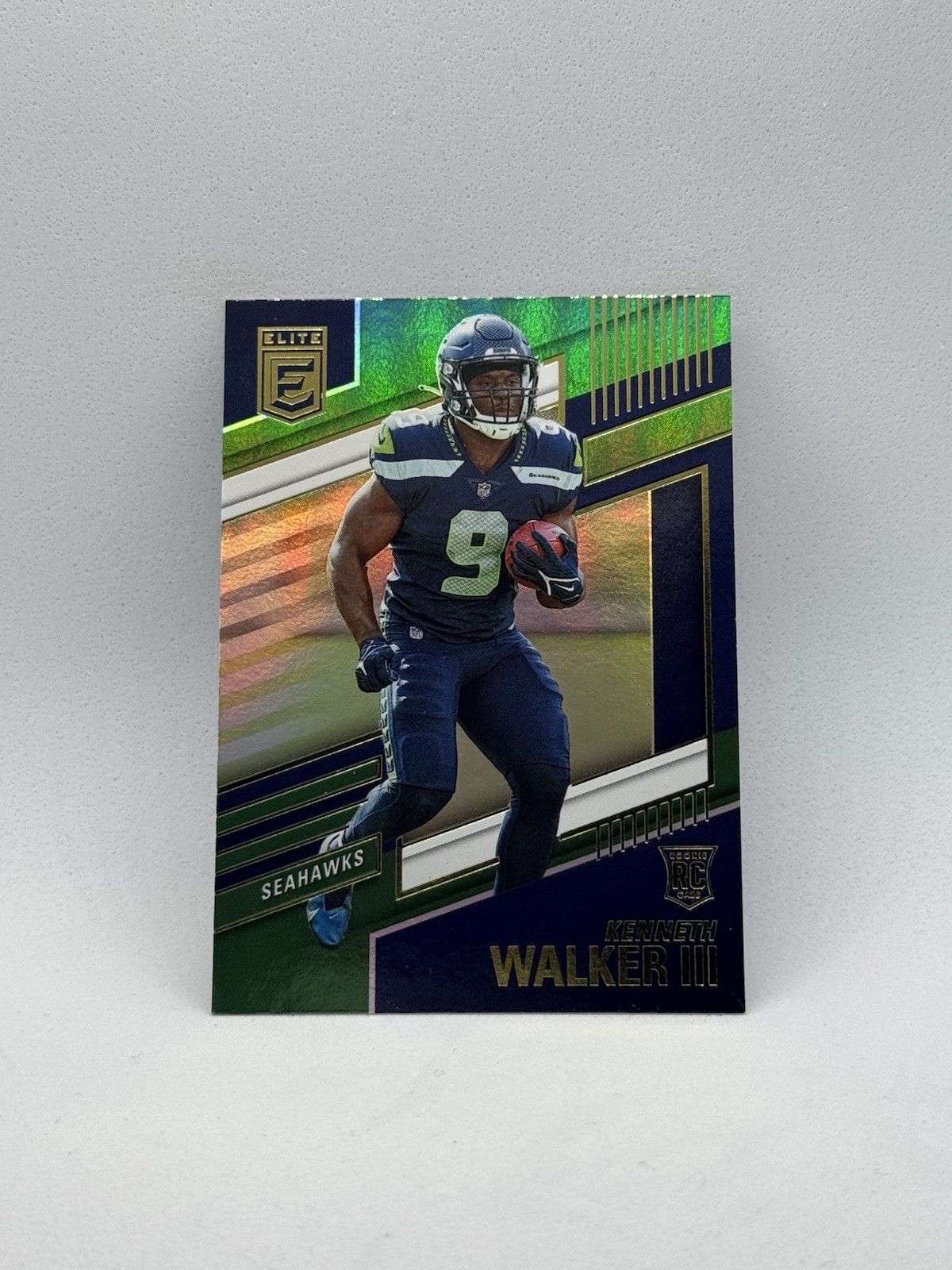 2022 Panini Donruss Elite Kenneth Walker III RC Green #110 Seattle Seahawks