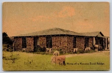 Vintage Kansas Postcard Early Home Kansas Bond Holder 1900s
