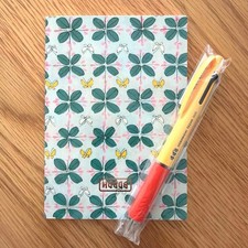 Hobonichi Techo 2025 A6 Grid Notebook  3-Color Pen Purchase Bonus Set