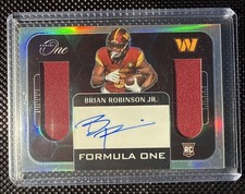 2022 Panini One Brian Robinson Jr Formula One RPA /99 RC Commanders Immac Update
