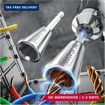 Wire Twister Tool for Drill, 6MM Hex Shank Wire Nut Twister, Wire Stripper for D