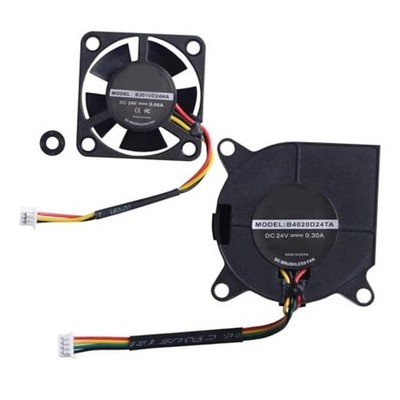  K1-MAX Extruder Fan Kit - 2PCS Hotend Cooling Replacement: 24V 3010 Axial & 