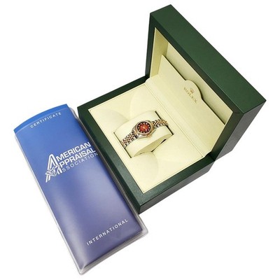 Rolex Datejust Factory Red Vignette Diamond Yellow Gold/Steel