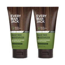 Every Man Jack Daily Face Lotion for Men - 2.5 Fl Oz Pack of 2 , green
