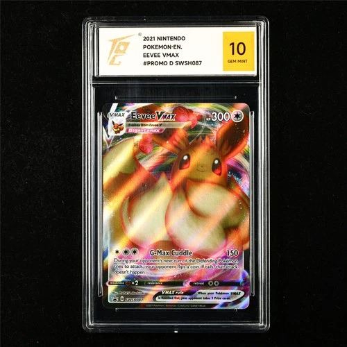 TQG 10 GEM MINT 2021 Pokemon ENG Eevee VMAX SWSH087 Promo