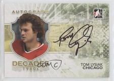 2010-11 ITG Decades 1980s Auto Tom Lysiak #A-TL Auto 0c6