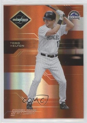 2005 Leaf Limited Spotlight Bronze 34/99 Todd Helton #5 HOF 04br