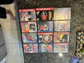 Sega Genesis 12 Game Lot In Original Boxes With Instructions