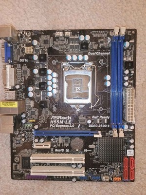 ASROCK H55M-LE Motherboard LGA1156 PCI Express Intel