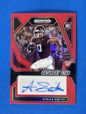 2024 Prizm Draft Saturday Star Red Ainias Smith Autograph /199 Texas A&M Aggies