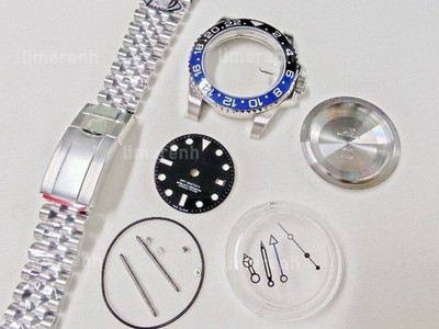 for 3285 watch case + dial + hands + Stainless Steel Strap 40mm DIY SET--DIY--