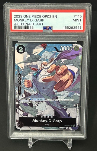 Monkey.D.Garp (Alternate Art) graded PSA 9 for sale on eBay