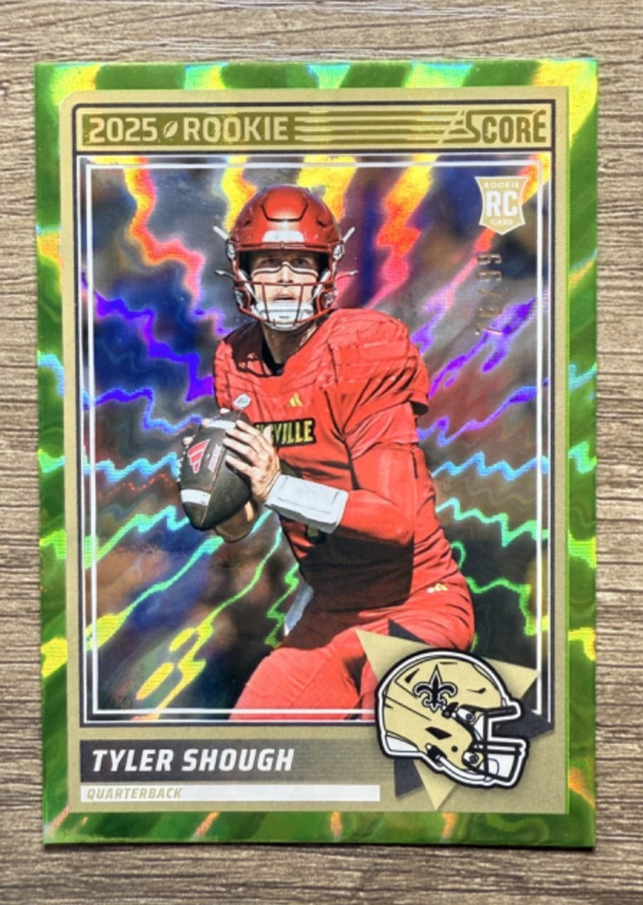 2025 Score Tyler Shough Green Electric /99 #71