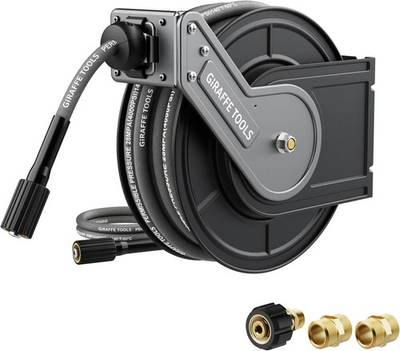 #ad Pressure Washer Hose Reel 60ft 1 4quot; Power Washer Hose Reel Automatic Rewind $258.38