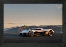 2025 Chevrolet Corvette UK Concept Framed Wall Art Poster Canvas Print Picture