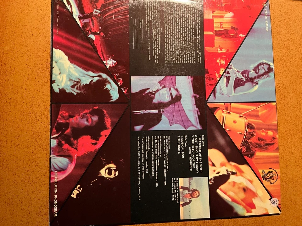 Disque vinyle Genesis « Live », 1973 - Photo 2/3