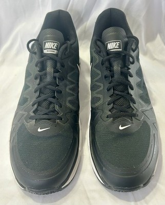 Nike Dual Fusion TR 6 Men s Running Shoes Black White Size 14
