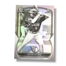 Victor Izturis 1st Bowman Pearl Refractor SSP 2023 Bowman Chrome #BCP-175