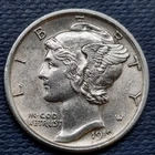 1919 Mercury Dime 10c High Grade UNC Uncirculated #94617