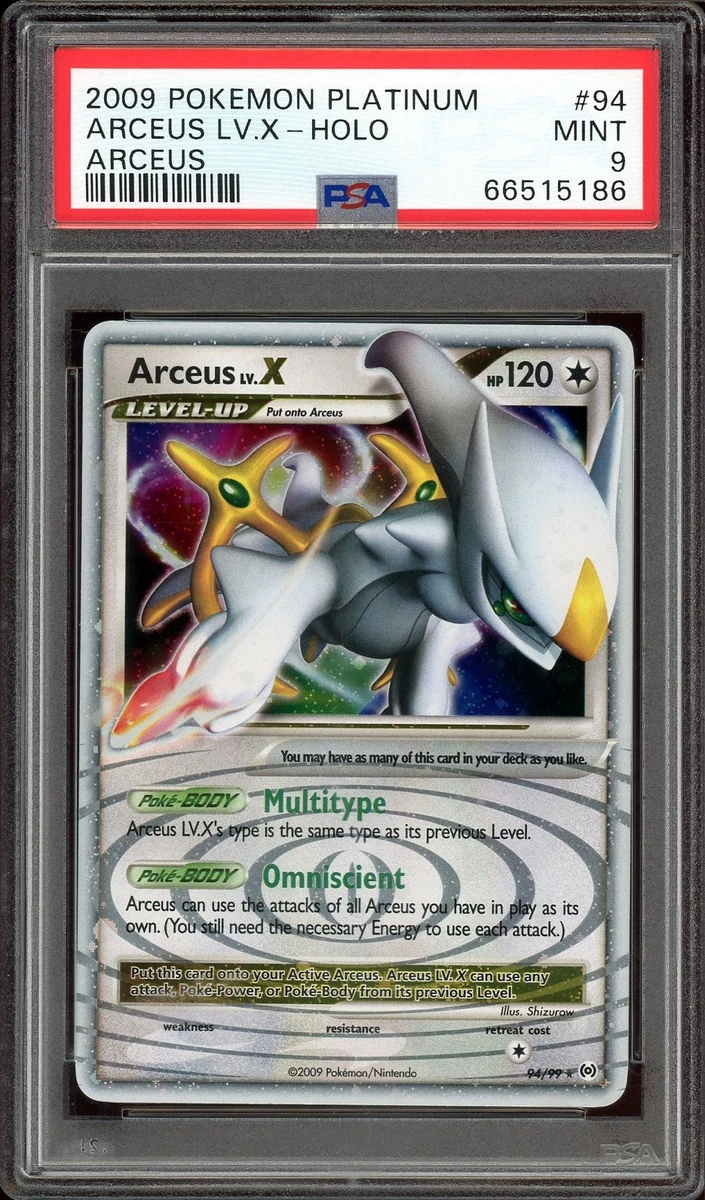 Pokémon TCG Professional Sports Authenticator (PSA) Arceus Grade 9