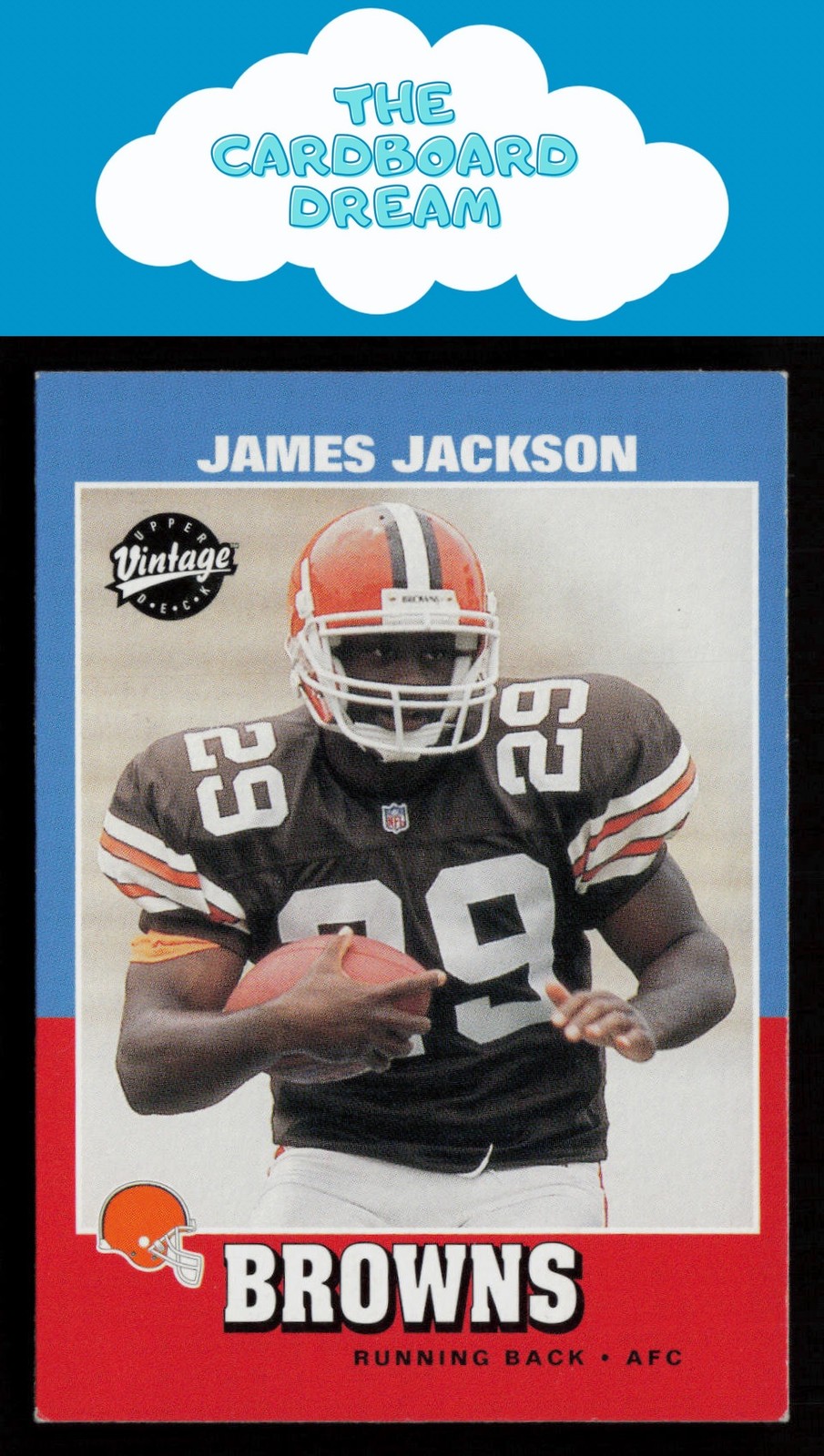James Jackson 2001 Upper Deck Vintage #220 RC Rookie Cleveland Browns