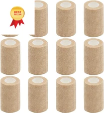 12 Pack Self Adhesive Bandage 3 Inch, Beige Wrap 12 3 Inch 