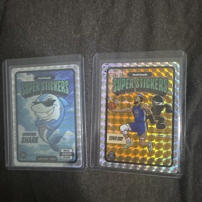 VeeFriends 2025 Super Stickers Crossover Stephen Curry Ninja & Shrewd Shark /399