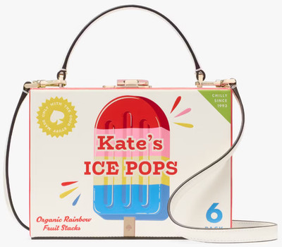 Kate Spade 3D Ivory Leather Crossbody Bag Snack Bar Popsicle KL040 NWT $429