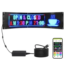 33"x8" LED Scrolling Sign Display Board P5 Full Color Programmable