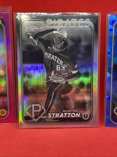 2024 Topps Chrome Update Series - Refractor #USC137 Hunter Stratton LOT (6) - Picture 6 of 7