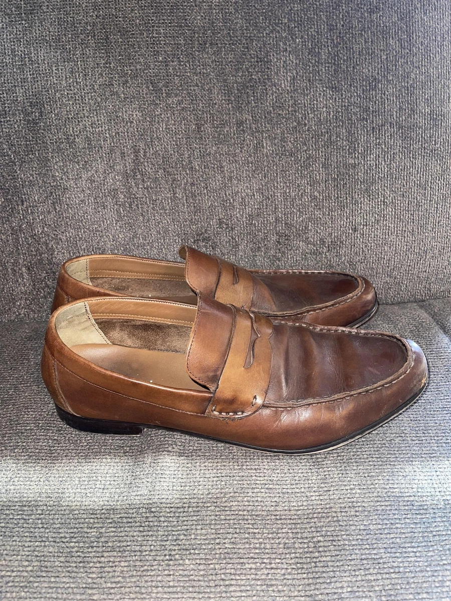 Bacco Bucci Brown Leather Slip On Platform Dress Shoes Casual Made in Italy Bacco Bucci | Shoes | Bacco Bucci Brown Leather Slip On  main image 3