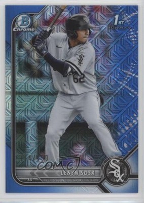 2022 Bowman Chrome Prospects Mega Box Blue Mojo Refractor /150 Lenyn Sosa 03hd
