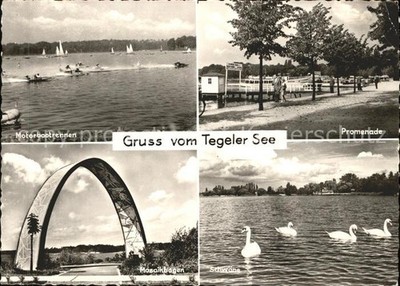 Tegel Tegeler See Motorbootrennen Promenade S