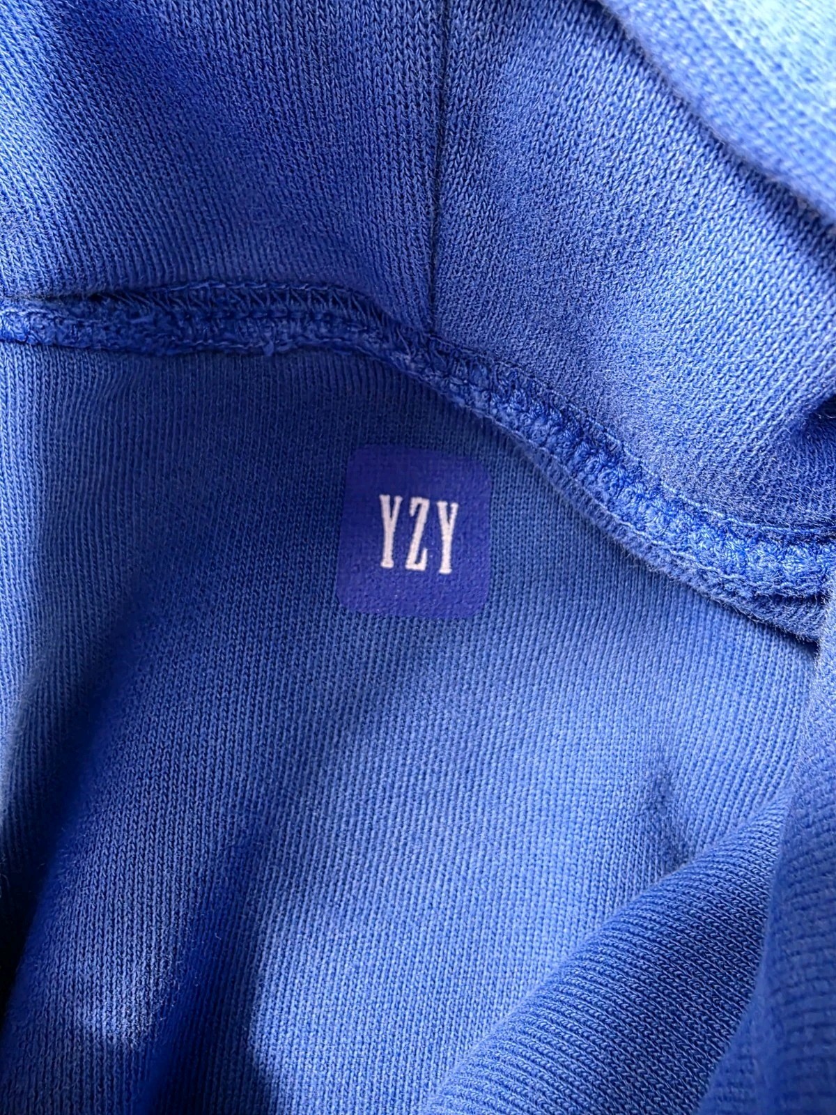 Yeezy YZY GAP Double Layer Hoodie Pullover Blue Adult XS Kanye West thumbnail 3