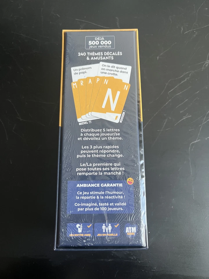 SPEED BAC Jaune jeu d'ambiance drôle, délirant et rapide jeu de cartes - Photo 3/4