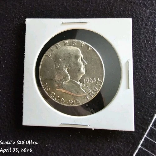 1963 Franklin Half Dollar~ fbl~
