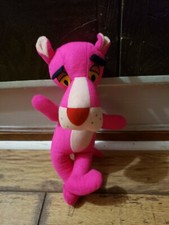 Pink Panther Plush Stuffed Animal 12.75" Mighty Star United Artist Vintage 1980