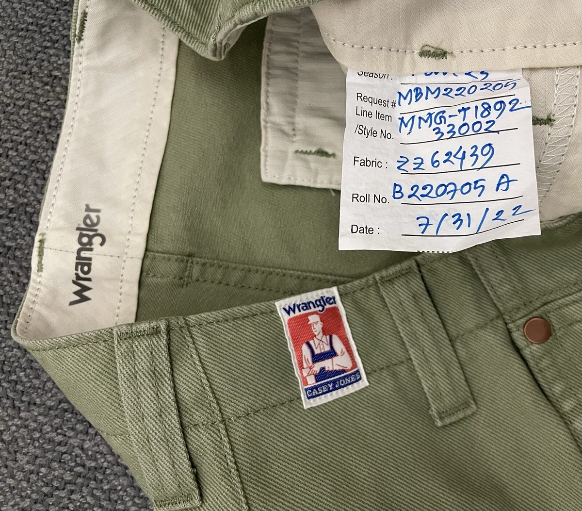 Casey Jones Men's Wrangler Chino Pants 32x32 Green Preline Casey Jones Men's Wrangler Chino Pants 32x32 Green Preline