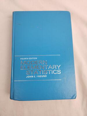 Modern Elementary Statistics by Freund