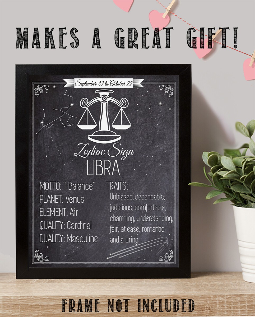 Zodiac Sign Libra - 11x14 Unframed Art Print - Makes a Great Gift