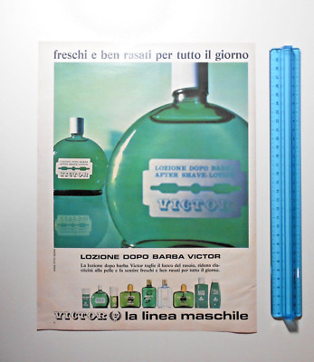 PUBBLICITÀ ADVERTISING WERBUNG ITALIAN CLIPPING 1967 VICTOR LOZIONE DOPO BARBA
