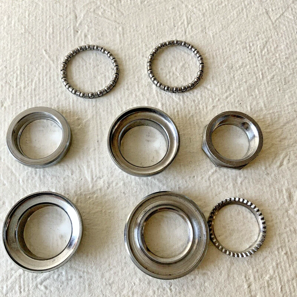 STEEL HEADSET 1 1/8 INCH THREADED BSA THREADING - Image 4 of 4