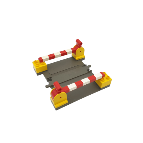 Lego Duplo TRENO GRIGIO SCURO Ferrovia binario del treno con rampe per l'attrave - Bild 1 von 1