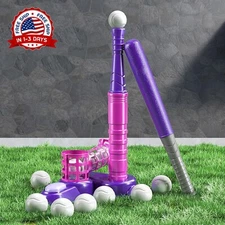 Maquina De Lanzamiento De Pelota De Baseball Para Ninos Jugar Y Practicar NEW US